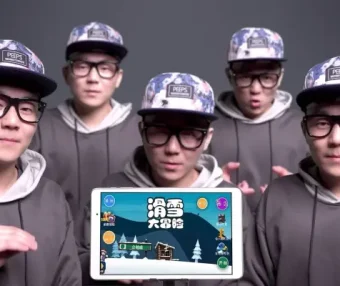 纯人声复刻跑酷游戏《滑雪大冒险》！还记得吗？