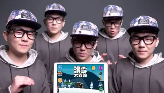 纯人声复刻跑酷游戏《滑雪大冒险》!还记得吗?