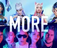 【英雄联盟LOL】KDA女团三首热单串烧｜“阿卡”丽与男版Seraphine（MORE+THE BADDEST+POP/STARS）